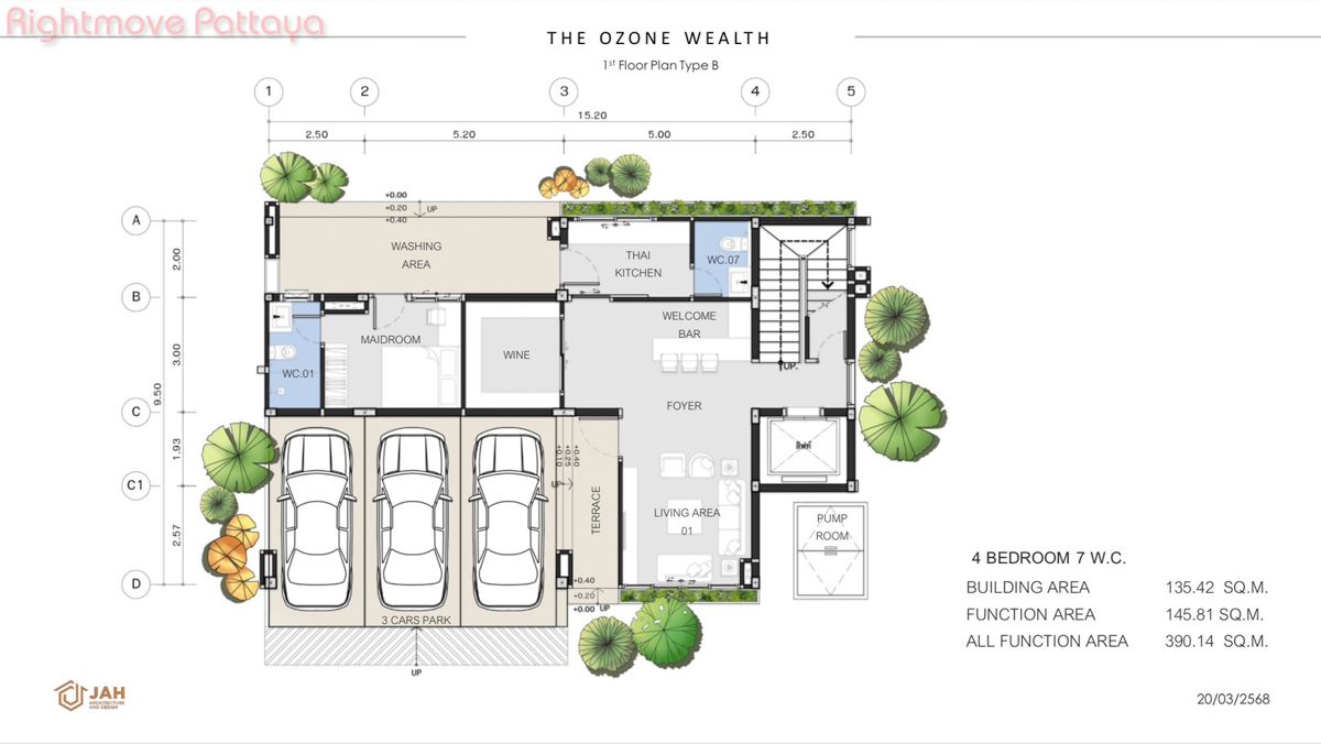 5 ห้องนอน บ้าน สำหรับขาย ใน จอมเทียน - The Ozone Wealth Pattaya #HS2814