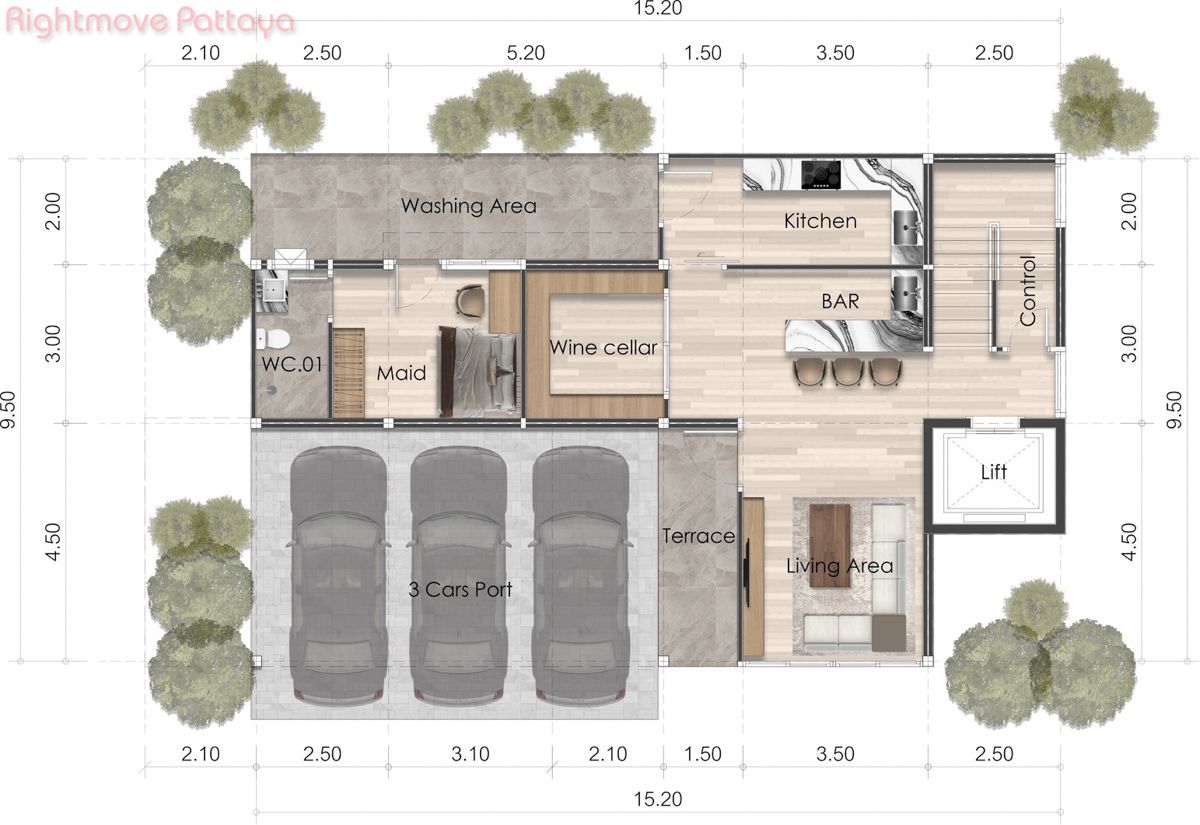 5 ห้องนอน บ้าน สำหรับขาย ใน จอมเทียน - The Ozone Wealth Pattaya #HS2814