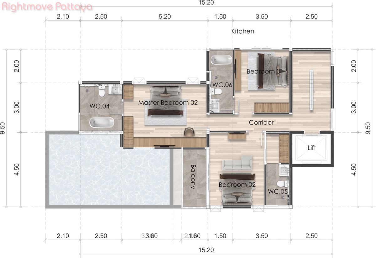 5 ห้องนอน บ้าน สำหรับขาย ใน จอมเทียน - The Ozone Wealth Pattaya #HS2814